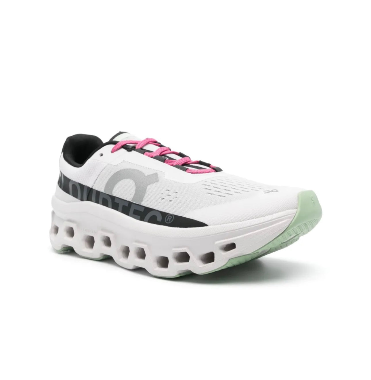 On Cloud White Black Pink - high-performance athletic footwear in Black with advanced cushioning