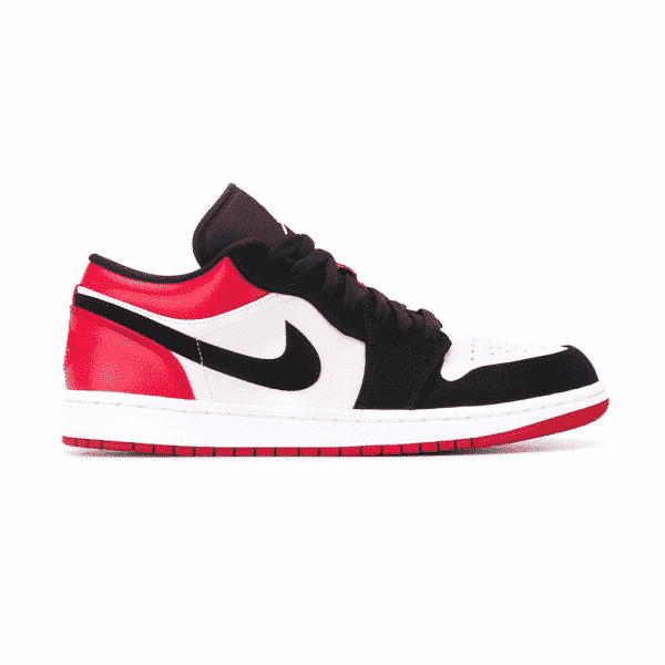 Air Jordan 1 Low Bred Toe - high-performance athletic footwear in Red with advanced cushioning