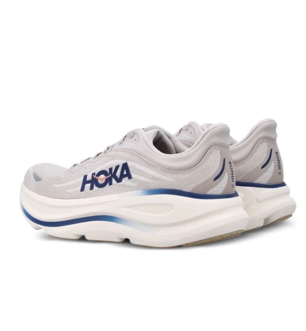 Hoka Bondi 9 Grey Blue - high-performance athletic footwear in Blue with advanced cushioning