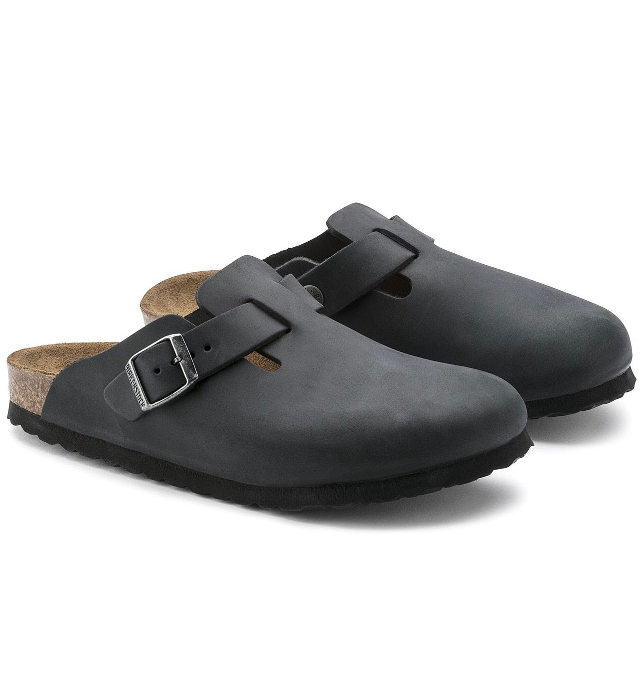 Birkenstock Boston leather oiled black