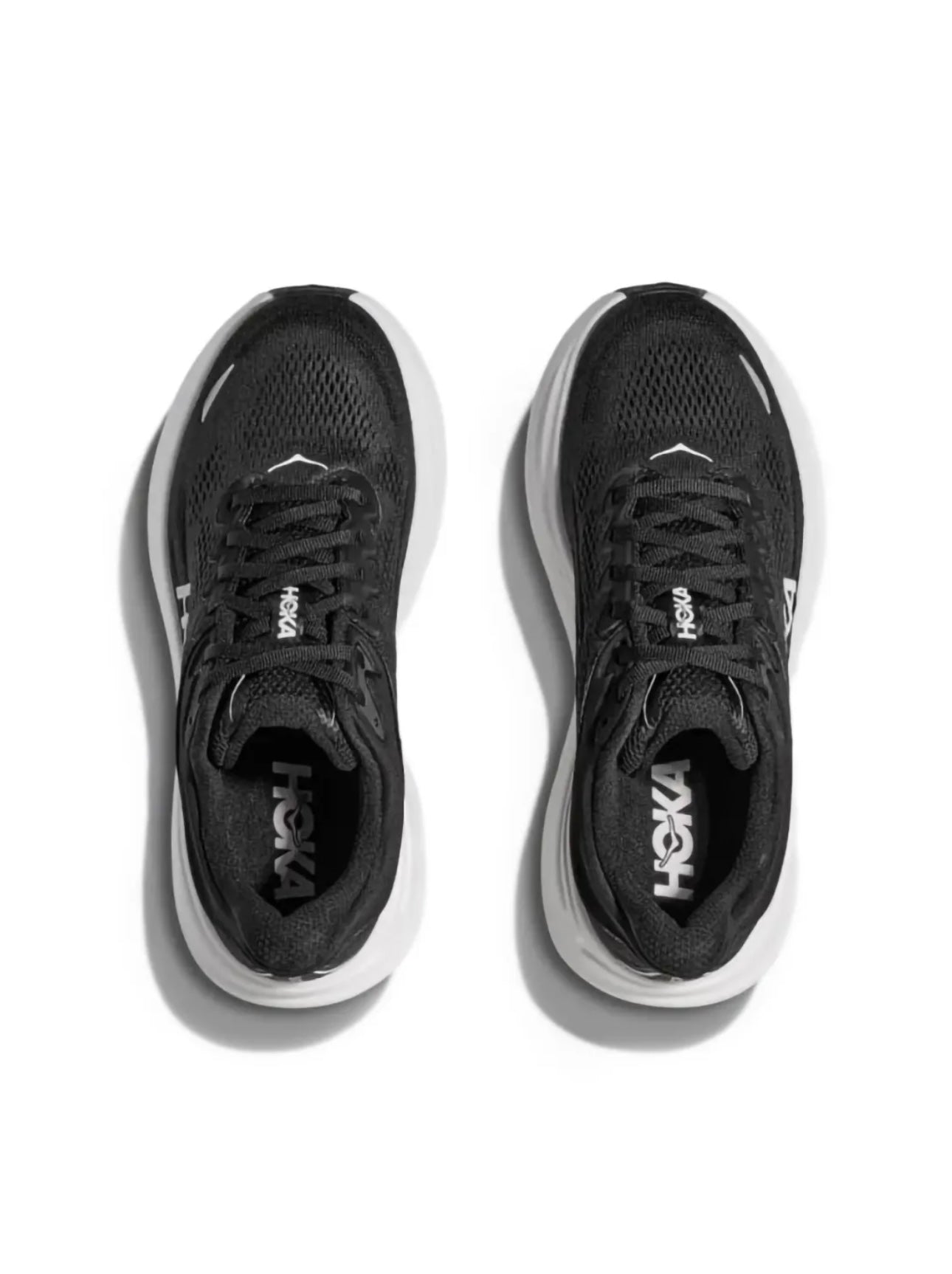HOKA Bondi 8 Black White - high-performance athletic footwear in Black with advanced cushioning