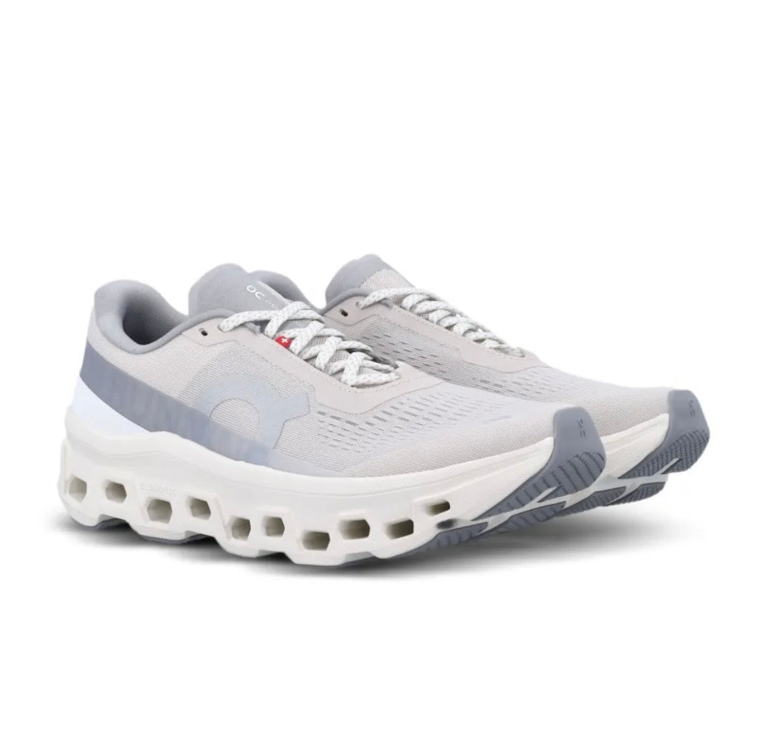 On Cloudmonster grey - high-performance athletic footwear in Grey with advanced cushioning