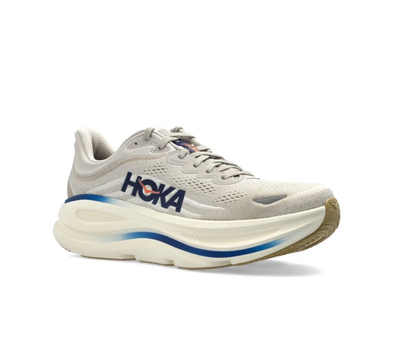 Hoka Bondi 9 Grey Blue - high-performance athletic footwear in Blue with advanced cushioning