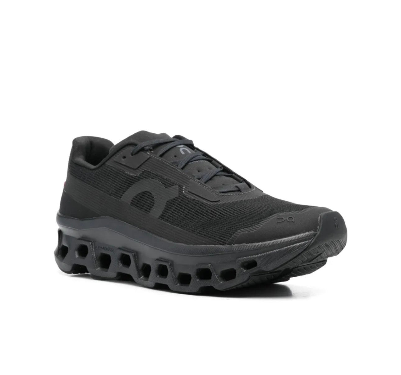 On Cloudmonster black - high-performance athletic footwear in Black with advanced cushioning