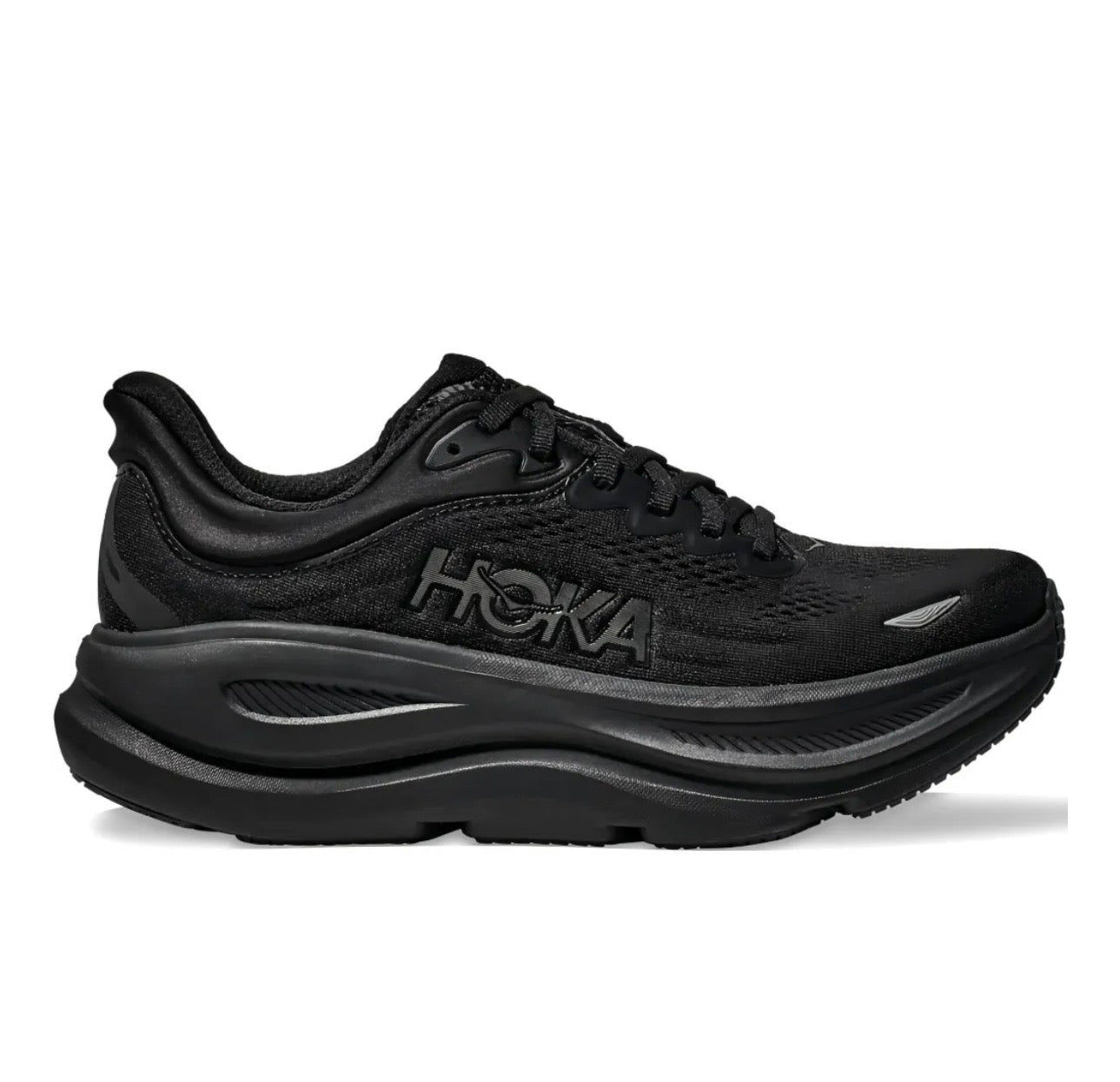 Hoka Bondi 9 Triple Black - high-performance athletic footwear in Black with advanced cushioning