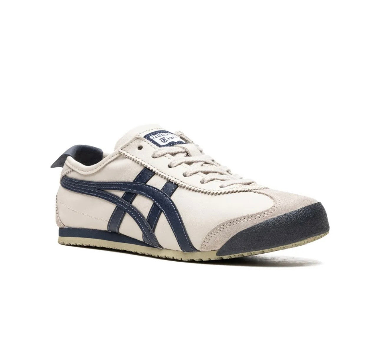 Onitsuka Tiger Mexico white navy blue high-performance athletic footwear Navy