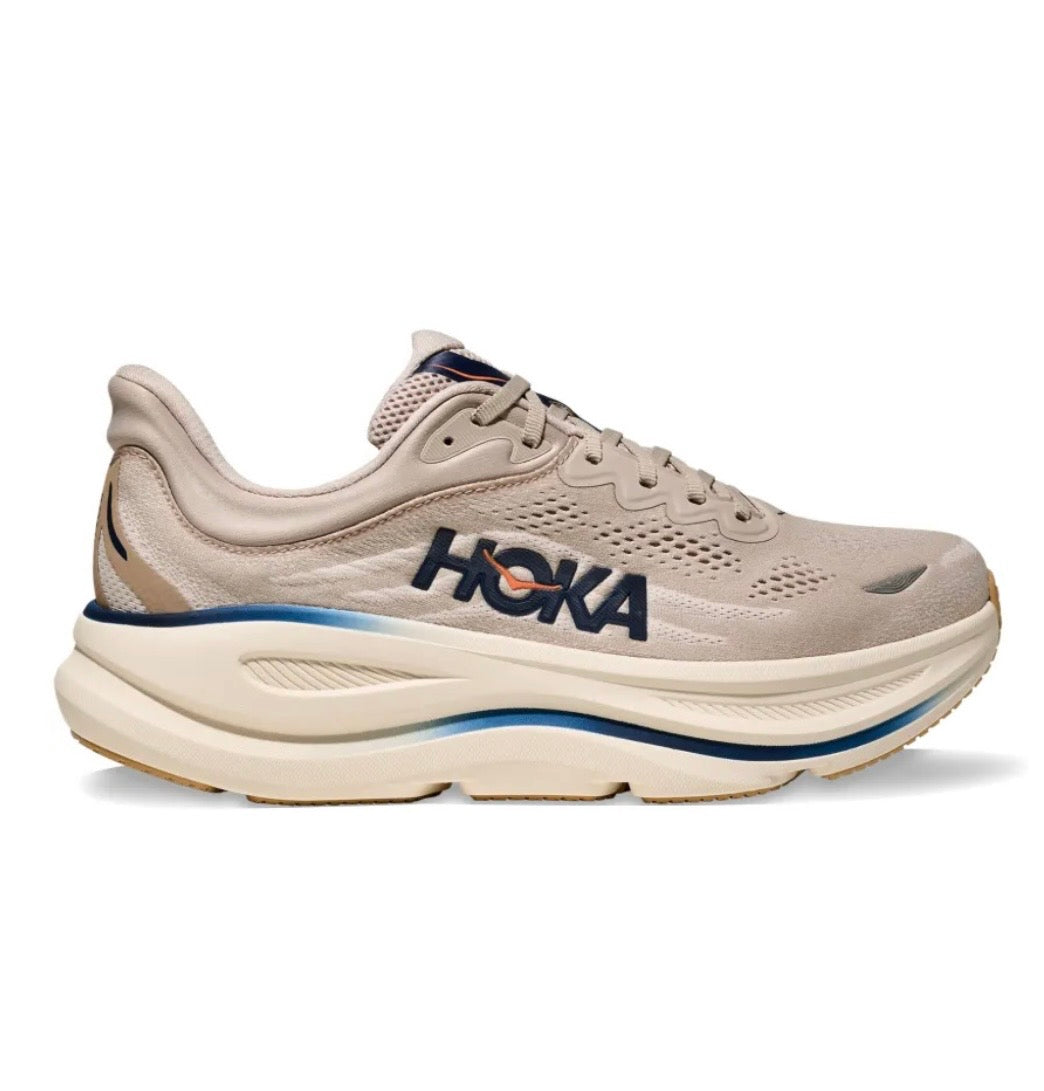 Hoka Bondi 9 Cream Blue - high-performance athletic footwear in Blue with advanced cushioning