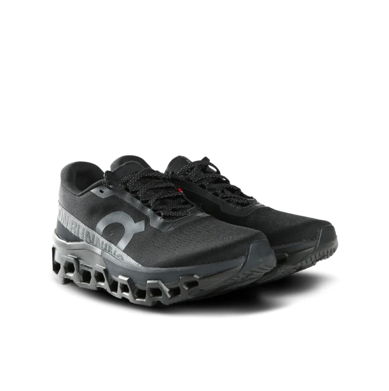 On Cloudmonster black - high-performance athletic footwear in Black with advanced cushioning