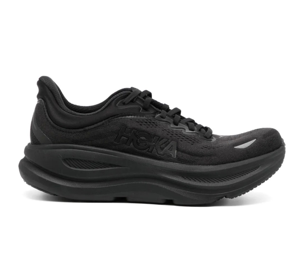 Hoka Bondi 9 Triple Black - high-performance athletic footwear in Black with advanced cushioning