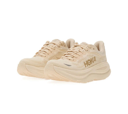 Hoka Bondi 9 Cream - high-performance athletic footwear with advanced cushioning