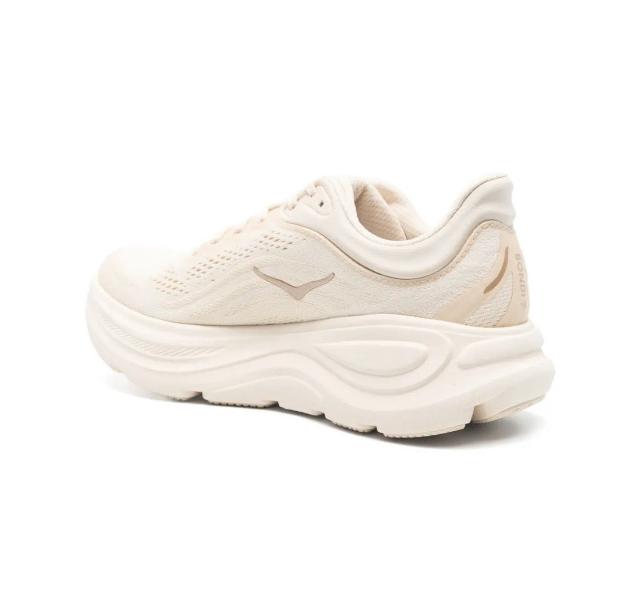 Hoka Bondi 9 Cream - high-performance athletic footwear with advanced cushioning