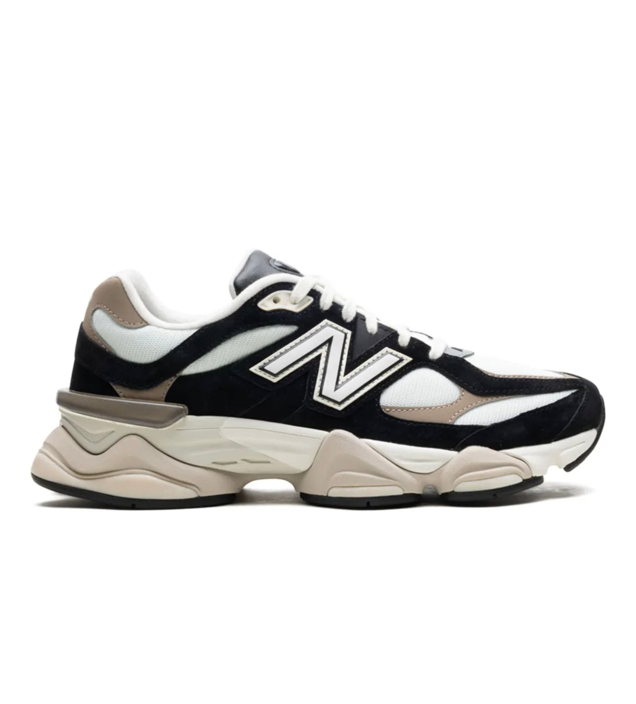 New Balance 9060 Black Grey Beige - high-performance athletic footwear in Black with advanced cushioning