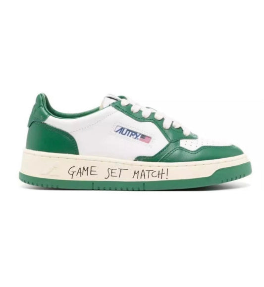 Autry White Green “GAME SET MATCH” high-performance athletic footwear Green