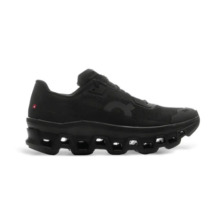 On Cloudmonster black - high-performance athletic footwear in Black with advanced cushioning