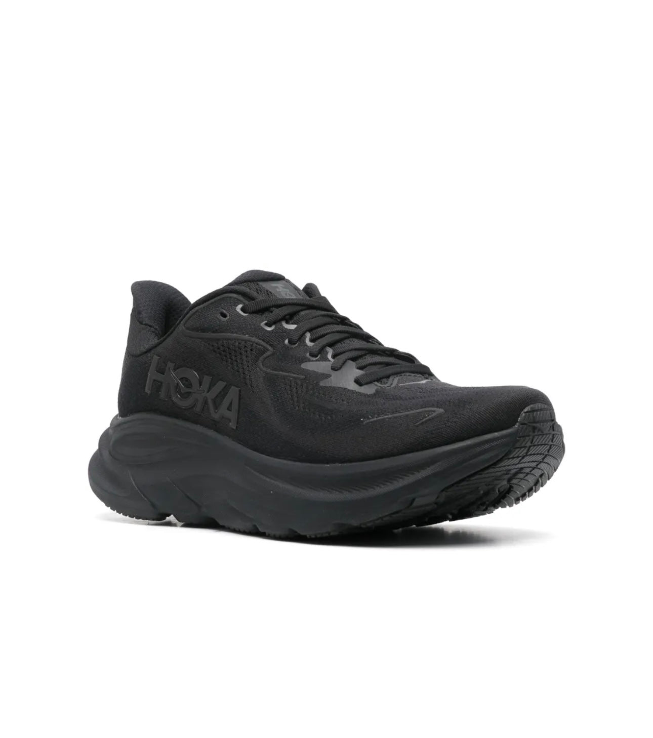 HOKA Clifton 10 black - high-performance athletic footwear in Black with advanced cushioning