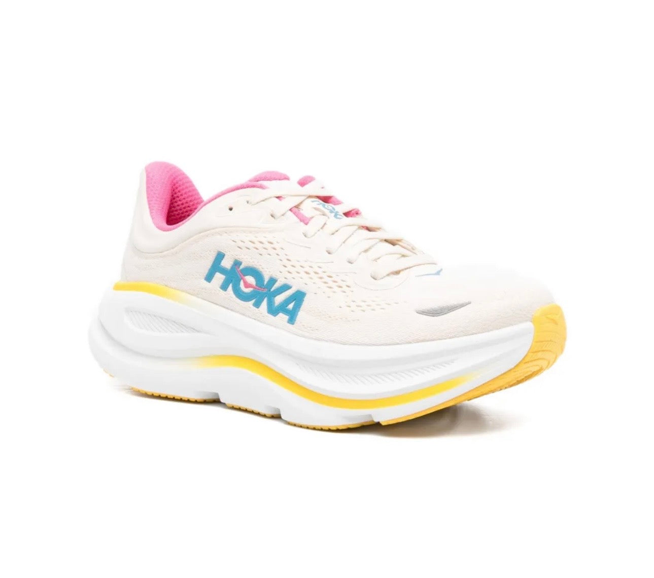 Hoka Bondi 9 Birthday Cake - high-performance athletic footwear with advanced cushioning