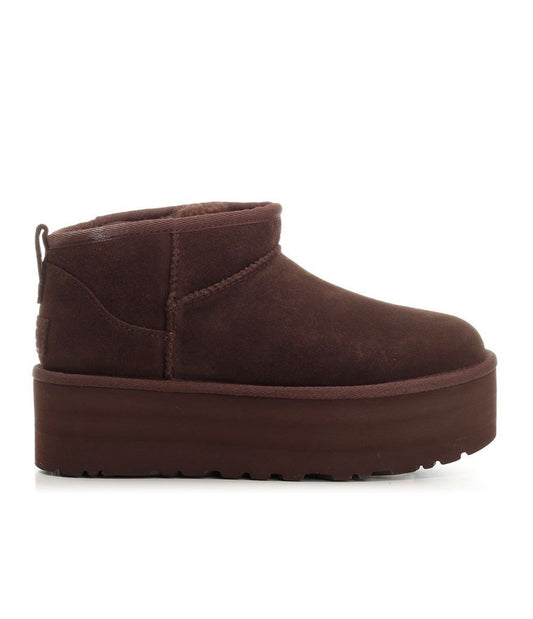 Ugg Classic Ultra Mini Platform Boots Dark Brown - high-performance athletic footwear in Brown with advanced cushioning