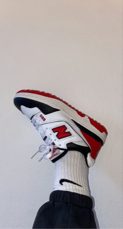New Balance 550 White Red Black - high-performance athletic footwear in Black with advanced cushioning