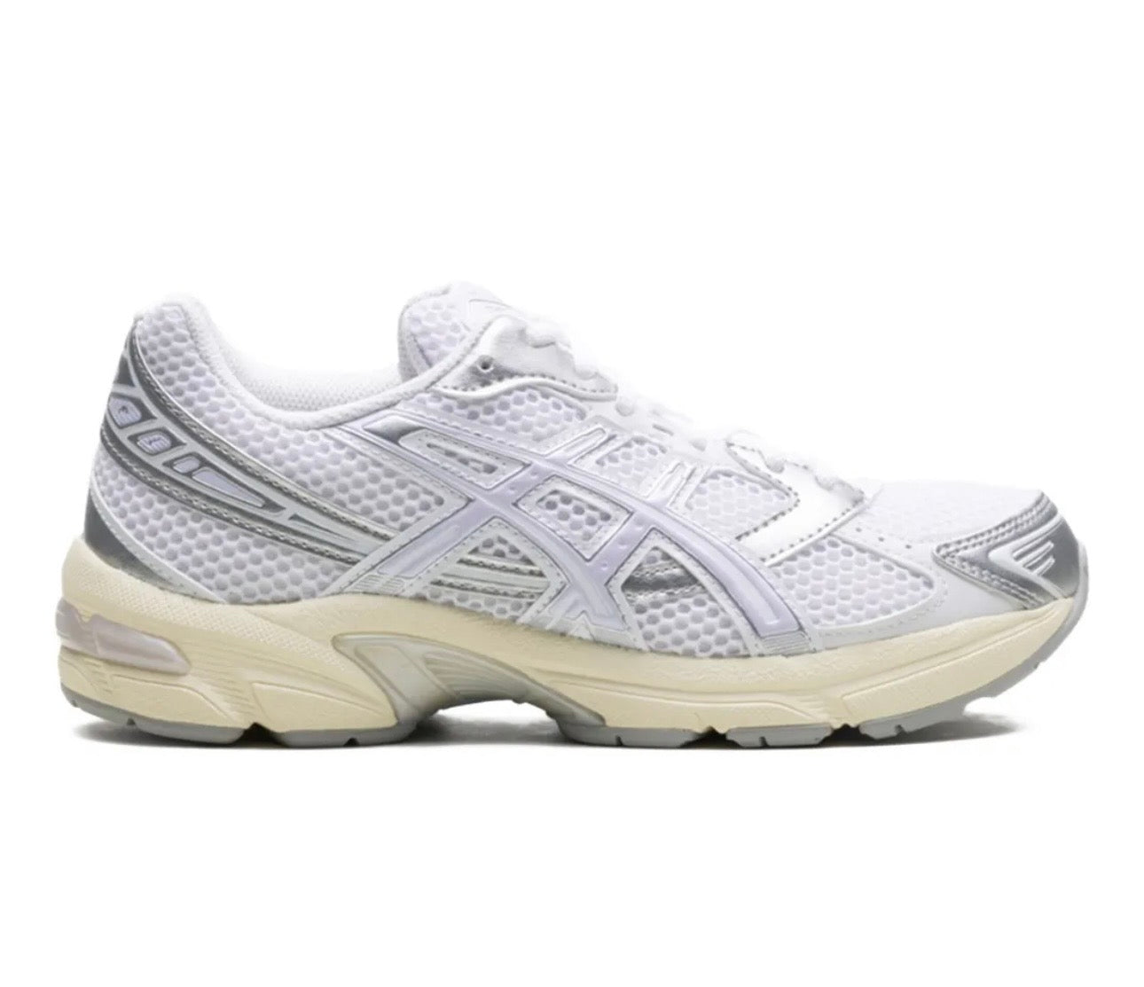 ASICS Gel 1130 silver white - high-performance athletic footwear in White with advanced cushioning