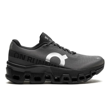 On Cloudmonster black - high-performance athletic footwear in Black with advanced cushioning
