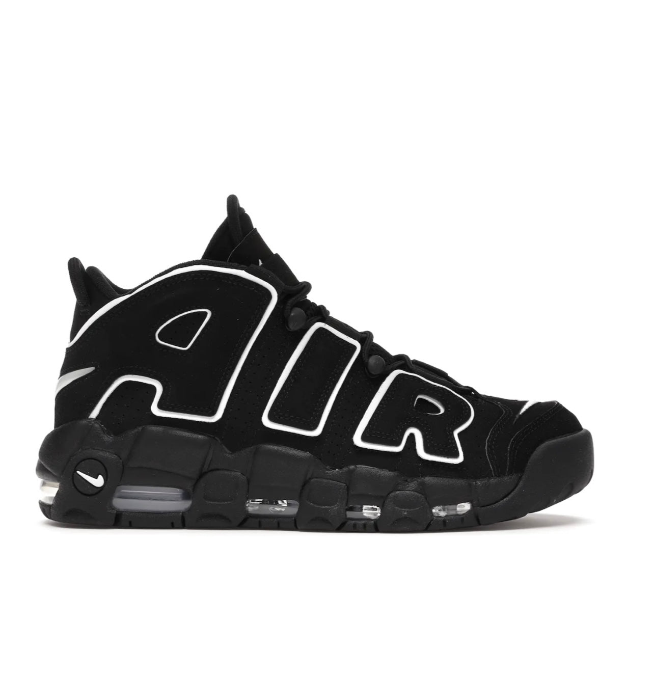 Nike Uptempo Black White מידה 37.5 high-performance athletic footwear Black