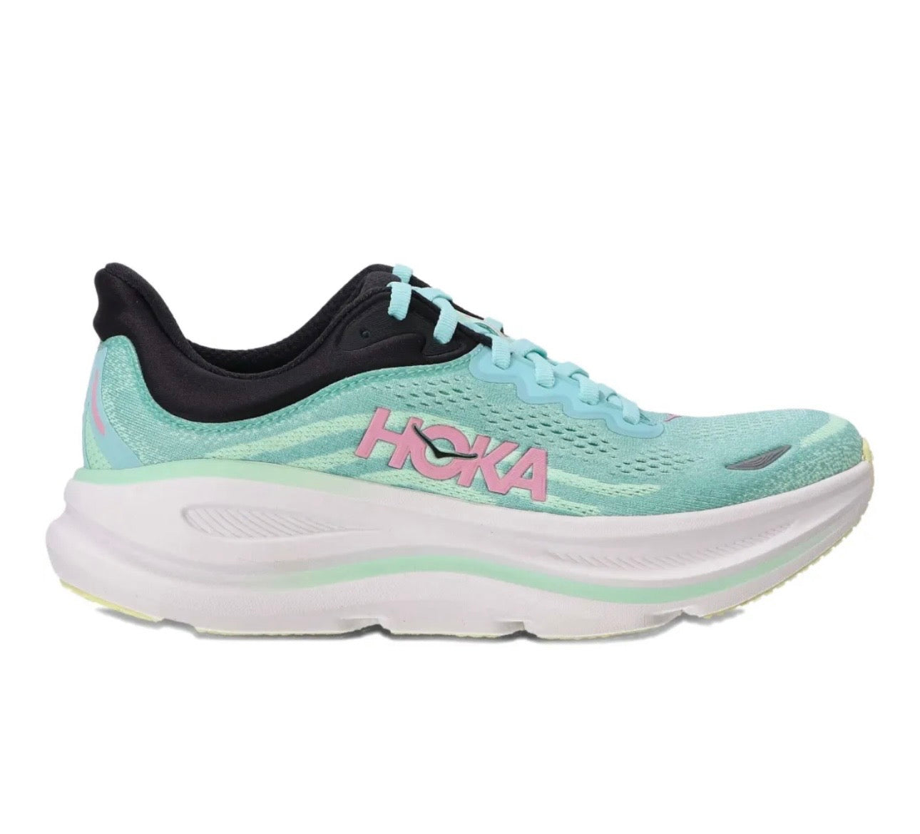 Hoka Bondi 9 Light Blue - high-performance athletic footwear in Blue with advanced cushioning