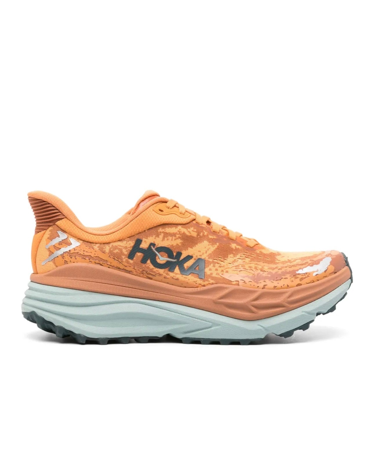 HOKA Bondi 8 Orange Blue - high-performance athletic footwear in Blue with advanced cushioning