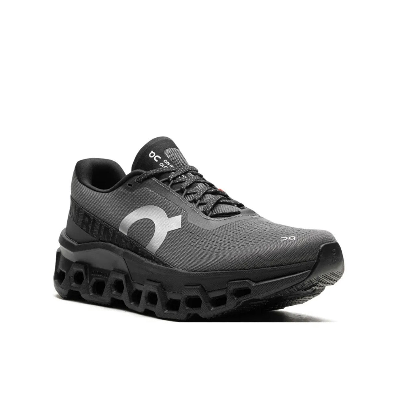 On Cloudmonster black - high-performance athletic footwear in Black with advanced cushioning