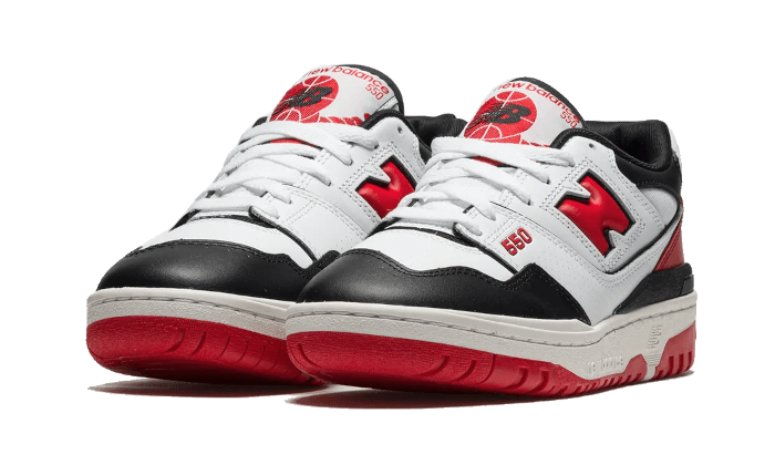 New Balance 550 White Red Black - high-performance athletic footwear in Black with advanced cushioning